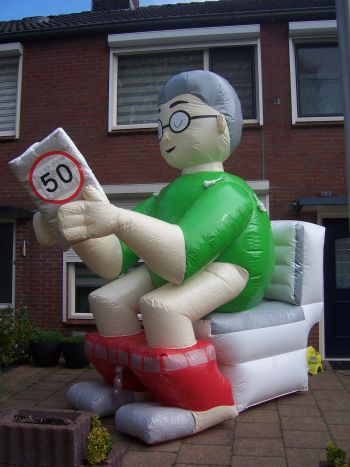 Vrouw op WC