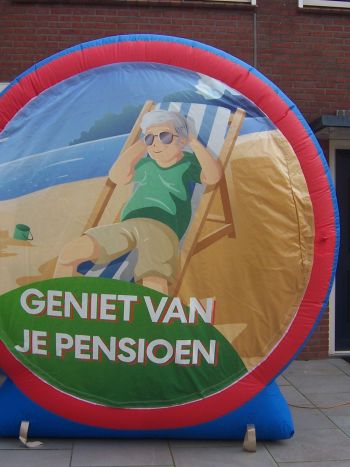 Verkeersbord klein Pensioen man