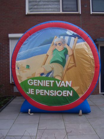 Verkeersbord klein Pensioen man