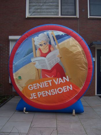 Verkeersbord klein Pensioen vrouw